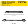 VEVOR PTO Shaft 1 3/8\" PTO Drive Shaft, 6 Spline End Round End PTO Driveline Shaft, Series 4 Tractor PTO Shaft, 39\"-55\" Brush Hog PTO Shaft, Black PTO Shaft for Bush Hog/Finish Mower/Rotary Cutter