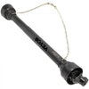 VEVOR PTO Shaft 1 3/8\" PTO Drive Shaft, 6 Spline End Round End PTO Driveline Shaft, Series 4 Tractor PTO Shaft, 39\"-55\" Brush Hog PTO Shaft, Black PTO Shaft for Bush Hog/Finish Mower/Rotary Cutter