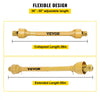 VEVOR PTO Shaft, 1-3/8” PTO Drive Shaft, 6 Spline Tractor and Implement Ends PTO Driveline Shaft, Series 4 Tractor PTO Shaft, 39”-55” Brush Hog PTO Shaft, PTO Shaft for Bush Hog/Finish Mower