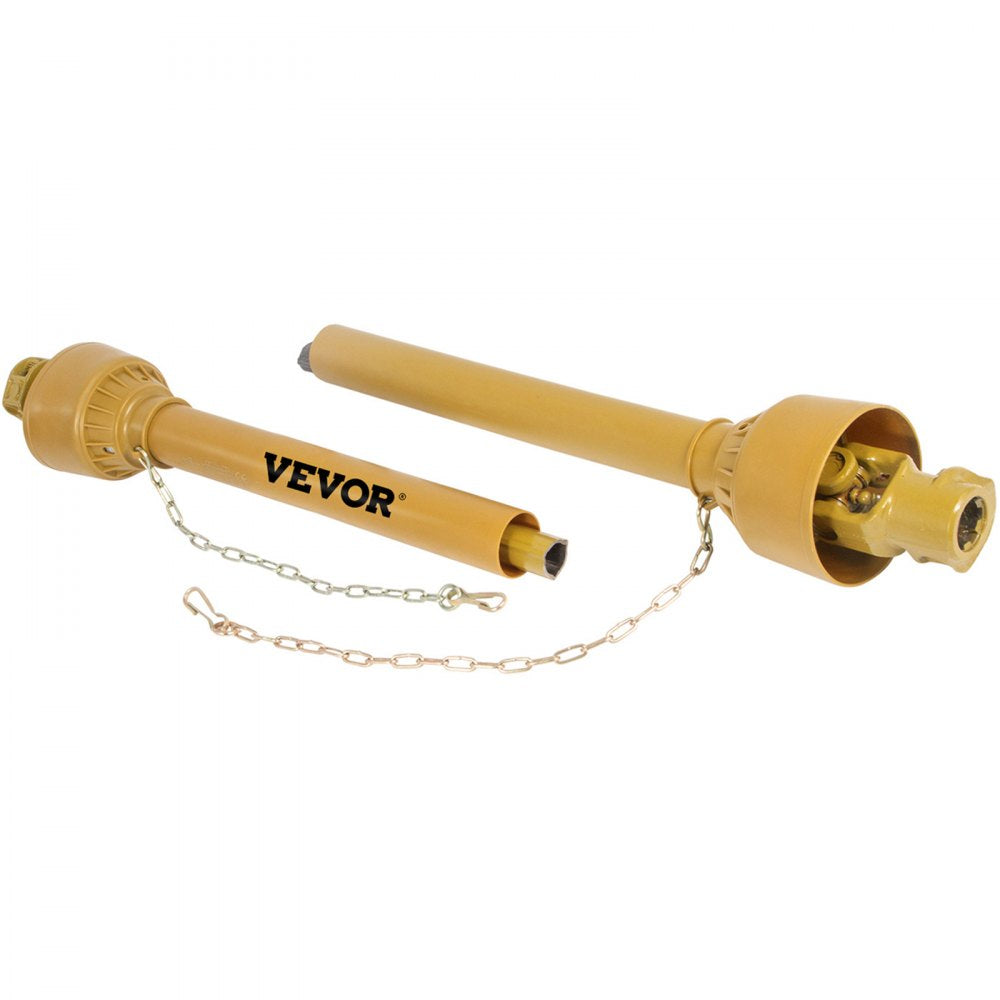 VEVOR PTO Shaft, 1-3/8” PTO Drive Shaft, 6 Spline Tractor and Implement Ends PTO Driveline Shaft, Series 4 Tractor PTO Shaft, 39”-55” Brush Hog PTO Shaft, PTO Shaft for Bush Hog/Finish Mower