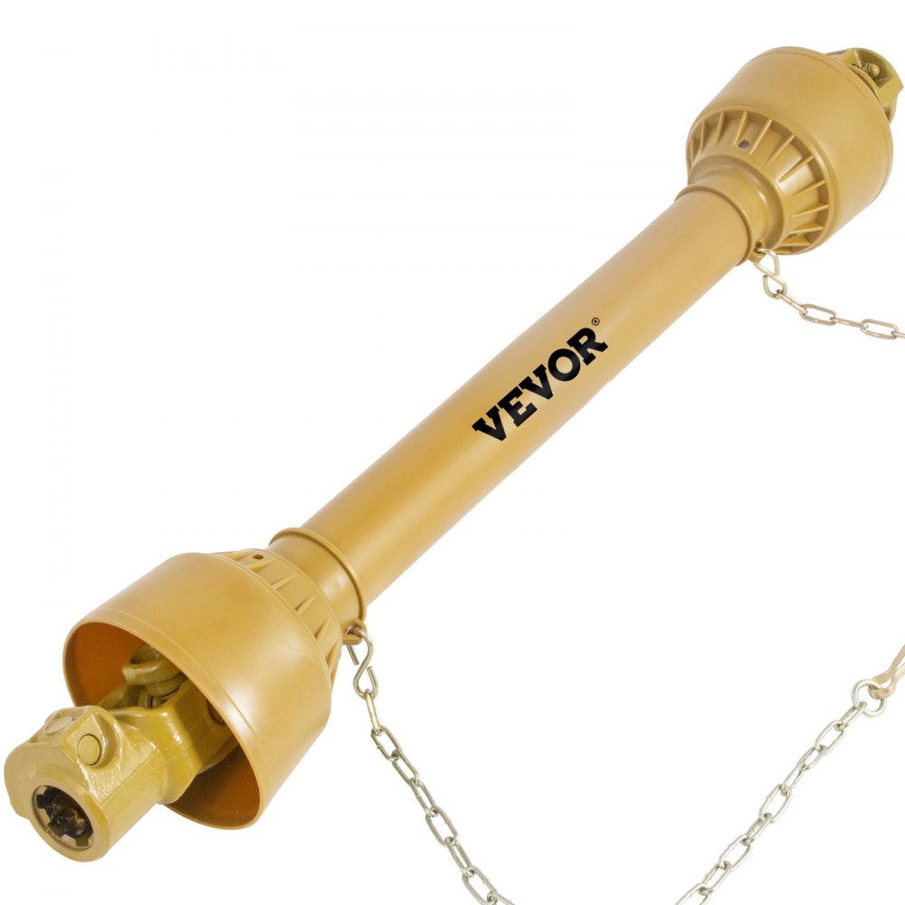 VEVOR PTO Shaft, 1-3/8” PTO Drive Shaft, 6 Spline Tractor and Implement Ends PTO Driveline Shaft, Series 4 Tractor PTO Shaft, 39”-55” Brush Hog PTO Shaft, PTO Shaft for Bush Hog/Finish Mower