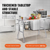 VEVOR Folding Commercial Prep Table, 48 x 24 Inch Commercial Worktable Workstation, Heavy-duty Stainless Steel Folding Table with 300 lbs Load, Kitchen Work Table, for Home Kitchen Restaurant Garage