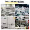 VEVOR Double Overshelf, Double Tier Stainless Steel Overshelf, 60 in. Length x 12 in. Width Double Deck Overshelf, Height Adjustable Overshelf for Prep & Work Table in Kitchen, Restaurant and Workshop