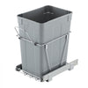 VEVOR Pullout Trash Can for Kitchen Cabinets, 35 QT Garbage Waste Recycling Bin, Under Mount Waste Container, with Heavy Duty Metal Full Extension Sliding System and Handle, for Sink, Under Counter