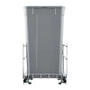VEVOR Pull-Out Trash Can, 27 QT x2 Double Under Mount Kitchen Waste Container, Heavy Duty Garbage Recycling Bin with Door Kit and Soft Close Slide, for Kitchen Cabinet, Sink, Under Counter (Grey)