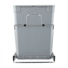 VEVOR Pullout Trash Can for Kitchen Cabinets, 35 QT x2 Double Under Sink Garbage Waste Recycling Bin, Under Mount Waste Container, with Heavy Duty Metal Full Extension Sliding System and Handle