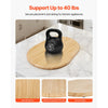 VEVOR Mixer Slider, Oval 15.7 x 11.1-inch, Appliance Slider Compatible with Tilt Head 5.5-8 Qt Stand Mixer, PTFE Feet, Kitchen Countertop Storage Mover Sliding Tray, Natural Wood