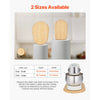 VEVOR Mixer Slider, Oval 14.5 x 9.4-inch, Appliance Slider Compatible with Tilt Head 4.5-5 Qt Stand Mixer, PTFE Feet, Kitchen Countertop Storage Mover Sliding Tray, Natural Wood