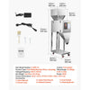 VEVOR Powder Filling Machine, 10-999g (0.02-2.2lbs) Automatic Particle Dispenser, Stainless Steel, Intelligent Weighing Dispensing Filler with Foot Pedal, for Coffee Beans, Grains, Tea, Spices, Silver