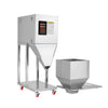 VEVOR Powder Filling Machine, 20-5000g (0.04-11.02lbs) Automatic Particle Dispenser, Stainless Steel, Smart Weighing Dispensing Filler w/ Foot Pedal, for Coffee Beans, Grains, Tea, Spices, Silver
