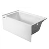 VEVOR Alcove Bathtub, 48" x 30" Contemporary Alcove Acrylic Bathtub, Soaking Bath Tub with Right Hand Drain and Overflow Hole, Large Rectangular Deep Soak Tub for Bathroom with Integral Flange, White