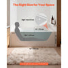VEVOR Alcove Bathtub, 54" x 30" Contemporary Alcove Acrylic Bathtub, Soaking Bath Tub with Right Hand Drain and Overflow Hole, Large Rectangular Deep Soak Tub for Bathroom with Integral Flange, White