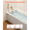 VEVOR Alcove Bathtub, 71.9" x 32" Contemporary Alcove Acrylic Bathtub, Soaking Bath Tub with Right Hand Drain & Overflow Hole, Large Rectangular Deep Soak Tub for Bathroom with Integral Flange, White
