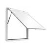VEVOR Concession Window 36x36 in Aluminum Alloy Frame Service Window, for Food Truck, Up to 85 Degrees Stand Serving with Awning Door and Drag Hook, Rainwater Resistant for Concession Trailer