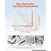 VEVOR Concession Window 48x36 in Aluminum Alloy Frame Service Window, for Food Truck, Up to 85 Degrees Stand Serving Windows with Awning Door and Drag Hook, Rainwater Resistant for Concession Trailer