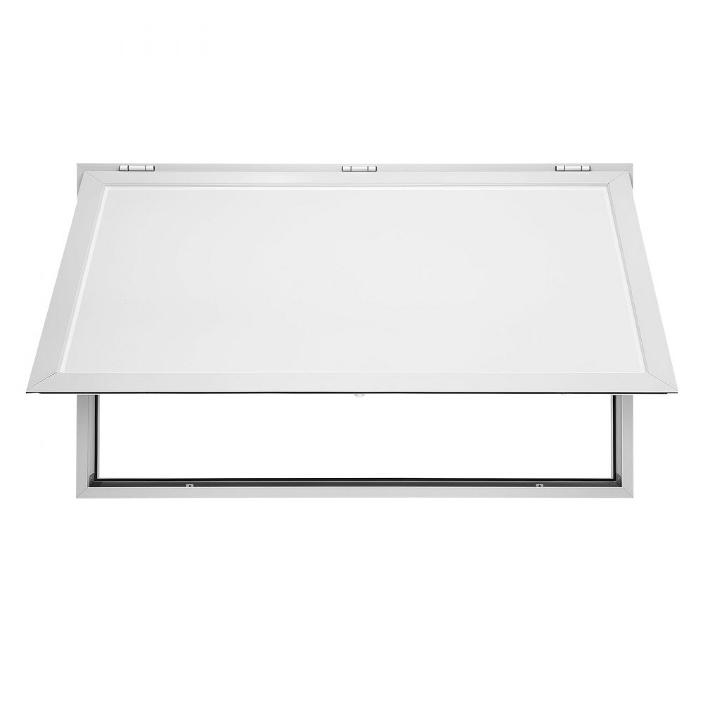 VEVOR Concession Window 48x36 in Aluminum Alloy Frame Service Window, for Food Truck, Up to 85 Degrees Stand Serving Windows with Awning Door and Drag Hook, Rainwater Resistant for Concession Trailer