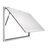 VEVOR Concession Window 48x36 in Aluminum Alloy Frame Service Window, for Food Truck, Up to 85 Degrees Stand Serving Windows with Awning Door and Drag Hook, Rainwater Resistant for Concession Trailer