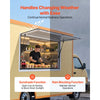 VEVOR Concession Window 60x36 in Aluminum Alloy Frame Service Window, for Food Truck, Up to 85 Degrees Stand Serving Windows with Awning Door and Drag Hook, Rainwater Resistant for Concession Trailer