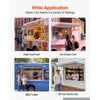 VEVOR Concession Window 60x36 in Aluminum Alloy Frame Service Window, for Food Truck, Up to 85 Degrees Stand Serving Windows with Awning Door and Drag Hook, Rainwater Resistant for Concession Trailer