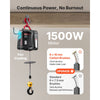 VEVOR 2-in-1 Electric Hoist Winch, 1100 lbs Capacity, 1500W Portable Power Winch Crane, 25 ft Lifting Height, 16.4 ft/min with Manual and Wireless Remote Control for Factory, Warehouss, Garage