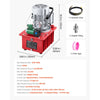 VEVOR Electric Driven Hydraulic Pump, 750W 10,000 PSI, 120V Single Acting Hydraulic Pump Power Pack Unit, Solenoid Valve with Pedal Switch, 2.1 Gal / 8L, for Punching, Bending, Single Acting Cylinders