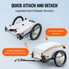 VEVOR Bike Cargo Trailer, 88/100/160 lbs Load Capacity, Heavy-Duty Bicycle Wagon Cart, Foldable Compact Storage with Universal Hitch