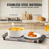 VEVOR Electric Warming Tray, Food Warming Trays for Buffet, Warming Trays with Adjustable Temperature Control, Portable Stainless Steel Food Warmer, Hot Plate Perfect for Parties, Catering, Holidays