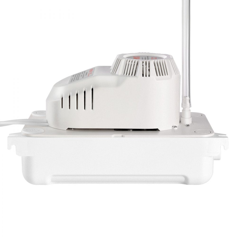 VEVOR Condensate Pump, 1/12 HP, 90 GPH, 20 ft Lift, 115V Automatic AC Condensation Removal Pump with Safety Switch 20 ft Tubing, for Air Conditioner, Dehumidifier, HVAC, Furnace, Ice Maker Water Drain