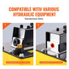 VEVOR 10,000PSI Air Hydraulic Pump, 0.61 Gal Reservoir, NPT 3/8 In Oil Outlet, NPT 1/4 In Inlet, Plastic Air Hydraulic Pump with Remote Control Actuator, for Automobile Frame Machine & Hydraulic Press