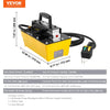 VEVOR 10,000PSI Air Hydraulic Pump, 0.61 Gal Reservoir, NPT 3/8 In Oil Outlet, NPT 1/4 In Inlet, Plastic Air Hydraulic Pump with Remote Control Actuator, for Automobile Frame Machine & Hydraulic Press