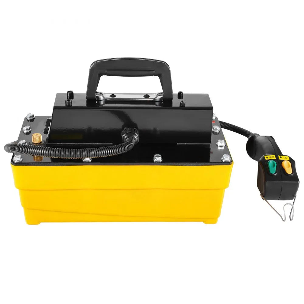 VEVOR 10,000PSI Air Hydraulic Pump, 0.61 Gal Reservoir, NPT 3/8 In Oil Outlet, NPT 1/4 In Inlet, Plastic Air Hydraulic Pump with Remote Control Actuator, for Automobile Frame Machine & Hydraulic Press