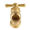 VEVOR Hose Bibb, 1/2" FIP x 3/4" MHT Connection, Multi-Turn Garden Valve, Heavy Duty Brass Hose Bib, Outdoor Water Faucet Spigot, Brass Plumbing Fitting, Compatible with Copper, Galvanized Pipes