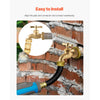 VEVOR Hose Bibb, 3/4" MIP x 3/4" MHT Connection, Multi-Turn Garden Valve, Heavy Duty Brass Hose Bib, Outdoor Water Faucet Spigot, Brass Plumbing Fitting, Compatible with Copper, Galvanized Pipes