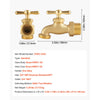 VEVOR Hose Bibb, 3/4" MIP x 3/4" MHT Connection, Multi-Turn Garden Valve, Heavy Duty Brass Hose Bib, Outdoor Water Faucet Spigot, Brass Plumbing Fitting, Compatible with Copper, Galvanized Pipes