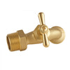 VEVOR Hose Bibb, 3/4" MIP x 3/4" MHT Connection, Multi-Turn Garden Valve, Heavy Duty Brass Hose Bib, Outdoor Water Faucet Spigot, Brass Plumbing Fitting, Compatible with Copper, Galvanized Pipes