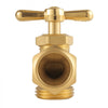 VEVOR Hose Bibb, 3/4" MIP x 3/4" MHT Connection, Multi-Turn Garden Valve, Heavy Duty Brass Hose Bib, Outdoor Water Faucet Spigot, Brass Plumbing Fitting, Compatible with Copper, Galvanized Pipes