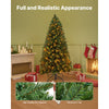 VEVOR Christmas Tree, 4ft Prelit Artificial Xmas Tree, Full Holiday Decor Trees with 120 Warm White LED Lights, 8 Lighting Modes, 539 Branch Tips & Sturdy Metal Base for Home Party Office Decoration
