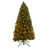 VEVOR Christmas Tree, 4ft Prelit Artificial Xmas Tree, Full Holiday Decor Trees with 120 Warm White LED Lights, 8 Lighting Modes, 539 Branch Tips & Sturdy Metal Base for Home Party Office Decoration