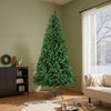 VEVOR Christmas Tree, 7.2ft Prelit Artificial Xmas Tree, Full Holiday Decor Trees with 470 Colorful LED Lights, 11 Lighting Modes, 1346 Branch Tips & Sturdy Metal Base for Home Party Office Decoration