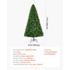 VEVOR Christmas Tree, 7.2ft Artificial Xmas Tree, Full Holiday Decor Trees with 1346 Branch Tips & Sturdy Metal Base for Home Party Office Decoration