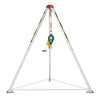 VEVOR Confined Space Tripod Kit, Heavy Duty Rescue Tripod Lifting Hoist 1200 lbs Winch, 4.1 ft Adjustable Legs, 65 ft Cable Portable Kit, 32.8 ft Fall Protection, 4.40-7.05 ft Working Height