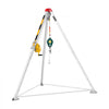 VEVOR Confined Space Tripod Kit, Heavy Duty Rescue Tripod Lifting Hoist 1200 lbs Winch, 4.1 ft Adjustable Legs, 65 ft Cable Portable Kit, 32.8 ft Fall Protection, 4.40-7.05 ft Working Height