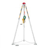 VEVOR Confined Space Tripod Kit, Heavy Duty Rescue Tripod Lifting Hoist 2600 lbs Winch, 4.76 ft Adjustable Legs, 98.5 ft Cable Portable Kit, 32.8 ft Fall Protection, 5.25-8.04 ft Working Height
