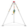 VEVOR Confined Space Tripod Kit, Heavy Duty Rescue Tripod Lifting Hoist 1800 lbs Winch, 4.1 ft Adjustable Legs, 65 ft Cable Portable Kit, 32.8 ft Fall Protection, 4.40-7.05 ft Working Height