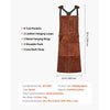 VEVOR Leather Welding Work Apron, Heavy Duty Cowhide Flame Resistant Welding Apron, Heat-Resistant Blacksmith Welder Aprons with 6 Tool Pockets for Woodworking, Gardening, BBQ