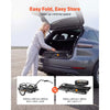 VEVOR Bike Cargo Trailer 88 lbs Load 2-in-1 Pushcart Folding Bicycle Wagon, Heavy-Duty Cart with 16-Inch Wheels, Reflectors, Carbon Steel Frame, Foldable Compact Storage, Fits 22-28 in Bike Wheels