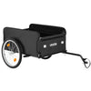 VEVOR Bike Cargo Trailer 130 lbs Load Heavy-Duty Bicycle Wagon Cart Folding, Foldable Compact Storage with Waterproof Cover, 20-Inch Wheels, Reflectors, Carbon Steel Frame, Fits 22-28 in Bike Wheels