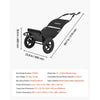 VEVOR Bike Cargo Trailer 60 lbs Load 3-in-1 Bicycle Wagon Cart Folding, Backpack/Trailer/Pushcart Mode with 12-Inch Wheels, Foldable Carbon Steel Frame, Fits 22-28 in Bike Wheels, for Carrying Cargo