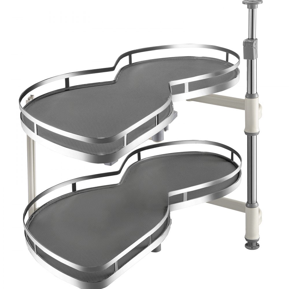VEVOR Swing Left Blind Corner Cabinet Pull Out for 36 inch Cabinet, 2 Tier Swing Tray Blind Kitchen Cabinet, Soft Close Cloud Blind Organizer for Right Handed Open Blind Corner Cabinet