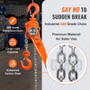 VEVOR Manual Lever Chain Hoist, 1-1/2 Ton 3300 lbs Capacity 10 FT Come Along, G80 Galvanized Carbon Steel with Weston Double-Pawl Brake,Auto Chain Leading & 360° Rotation Hook, for Garage Factory Dock